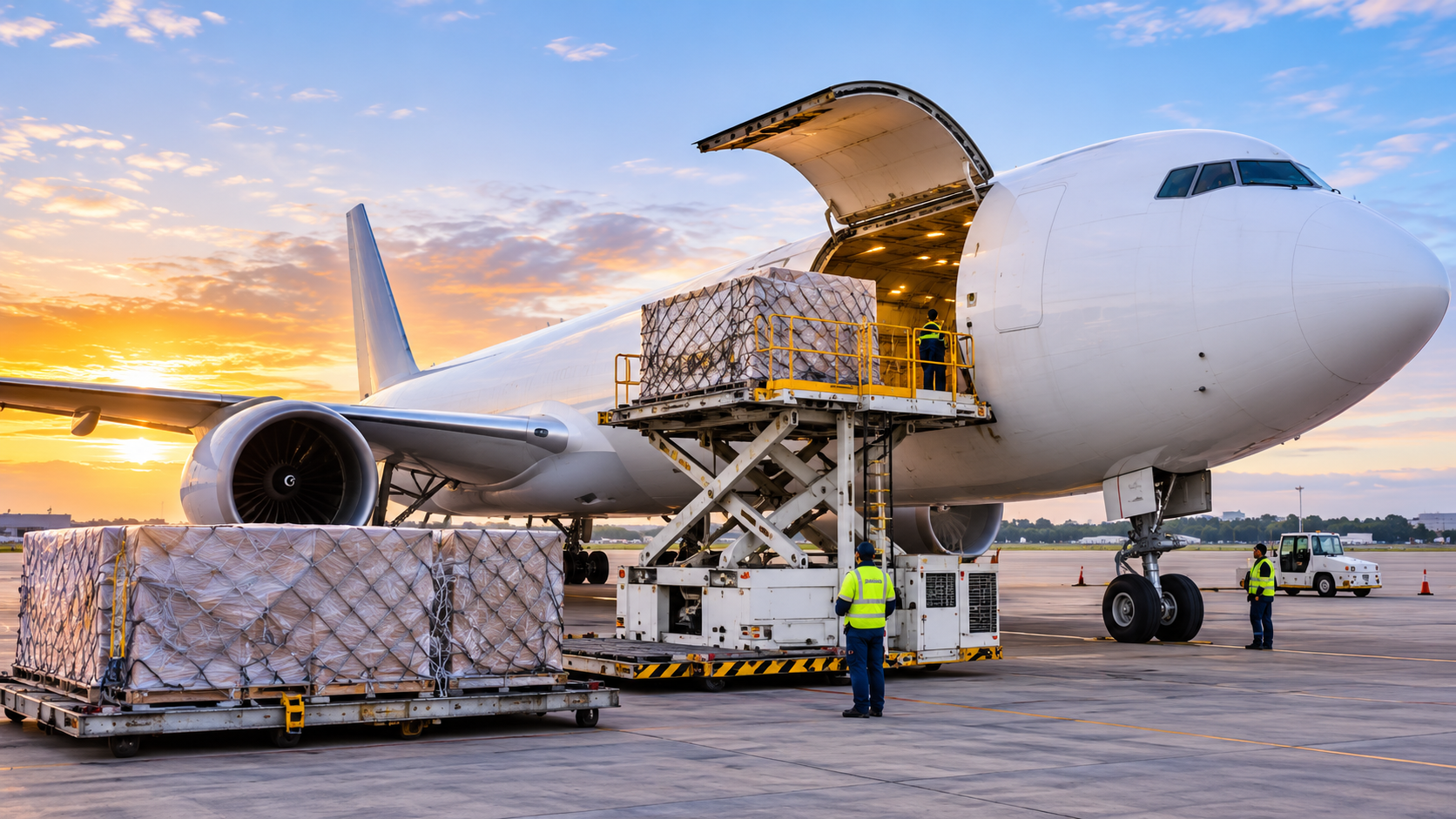 Air cargo ULD pallets